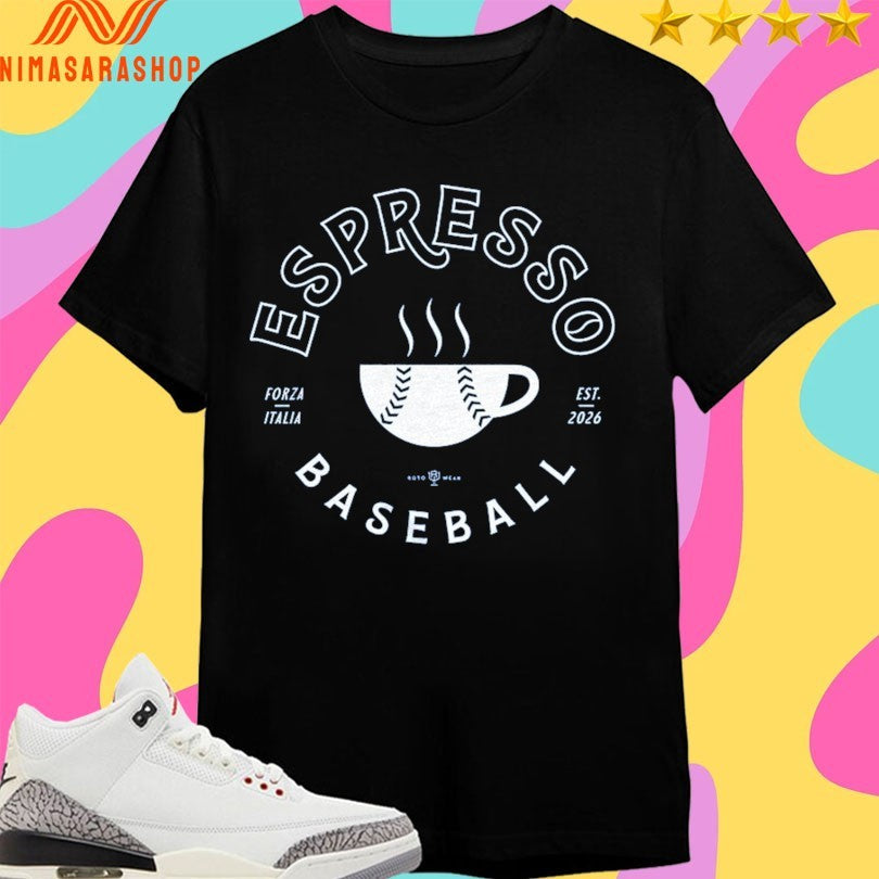 Espresso Baseball Forza Italia Est 2026 Shirts