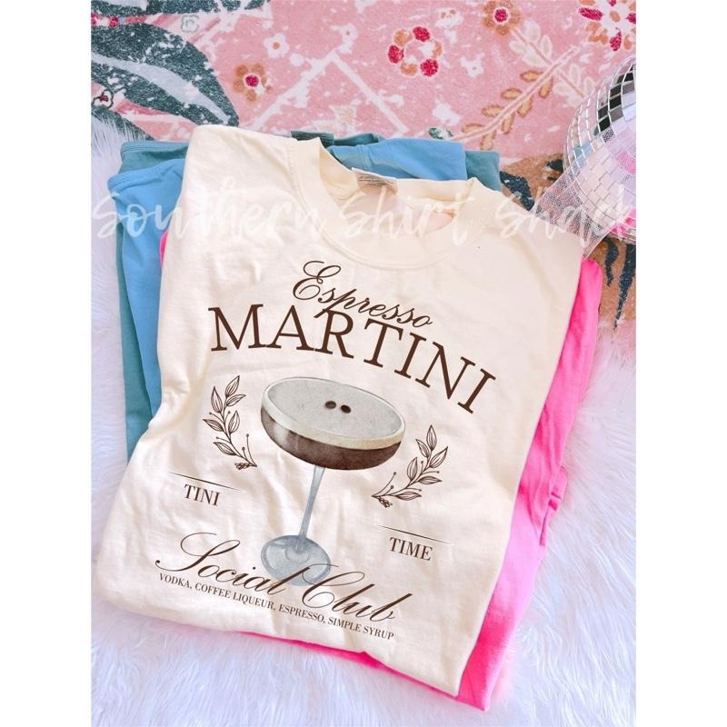 Espresso Martini T shirt  | Preppy T Shirt | Day Drinker | Ivory comfort colors t shirt Hoodie, Sweatshirt