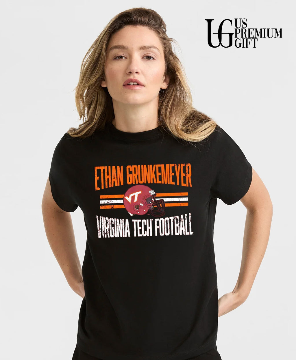 Ethan Grunkemeyer Virginia Tech Football NCAA College Sports helmet shirt