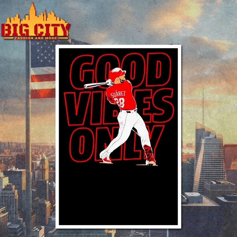 Eugenio Suarez Good Vibes Only Cincinnati Reds T-Shirt