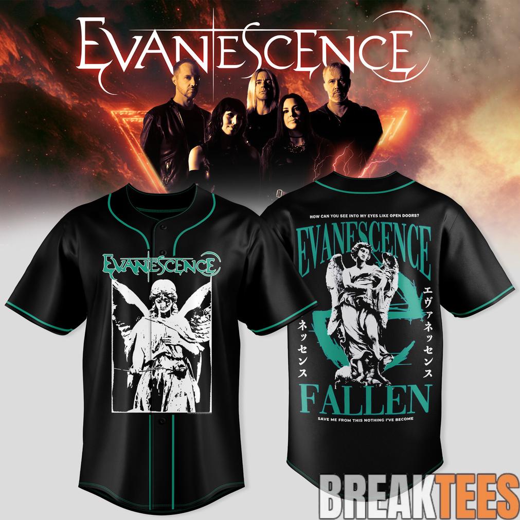 Evanescence 2026 World Tour Sanctuary Exclusive Baseball Jersey