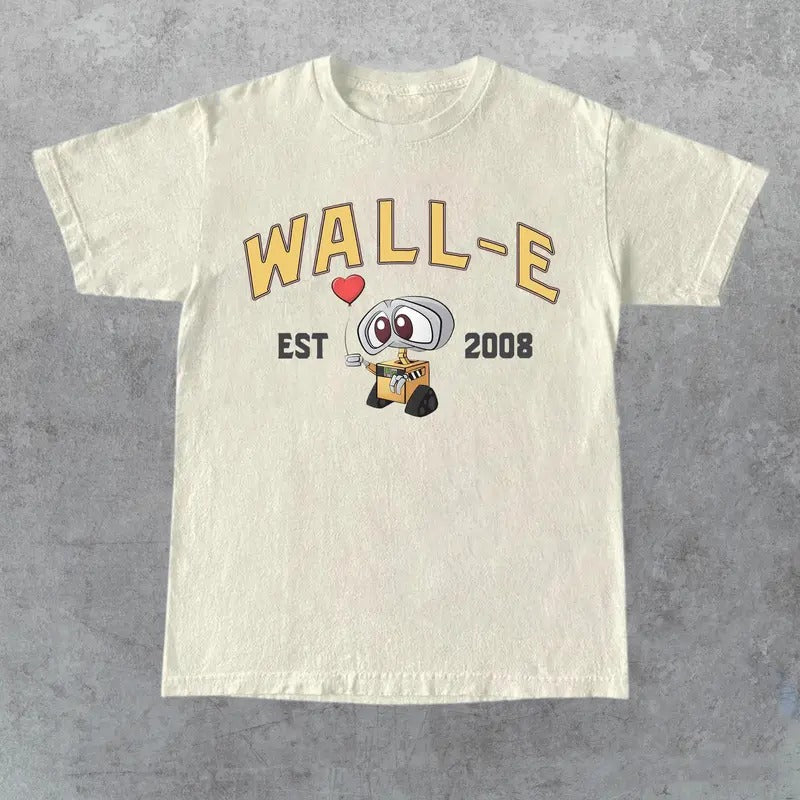 Eve and Wall-E Crewneck, Cartoon Eve and Wall-E T-Shirts , Couple Shirt, Gift For Friends Shirt, Gift for Her, Gift for...