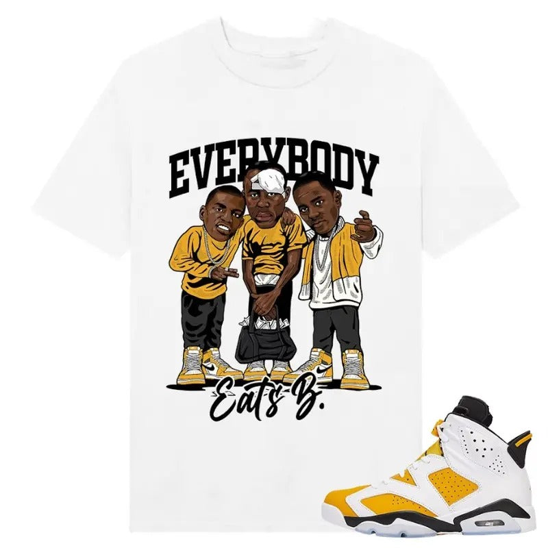 Everybody Eats B Tshirt, Shirt match Sneaker Classic Cotton Hoodie, Sweatshirt | UrbanDripWear.com