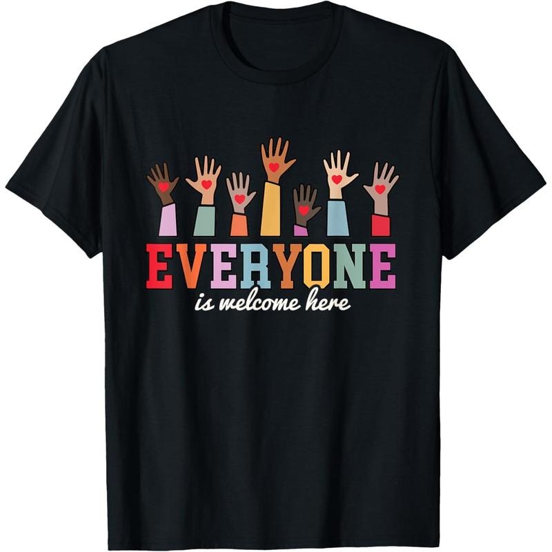 Everyone Is Welcome Here Idaho Teacher T-Shirt Hoodie, Sweatshirt | UrbanDripWear.com