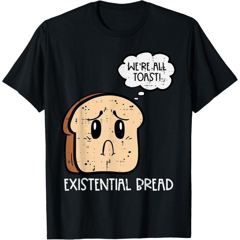 Existential Bread Funny Pun Existential Dread Men Women T-Shirt Hoodie, Sweatshirt | UrbanDripWear.com
