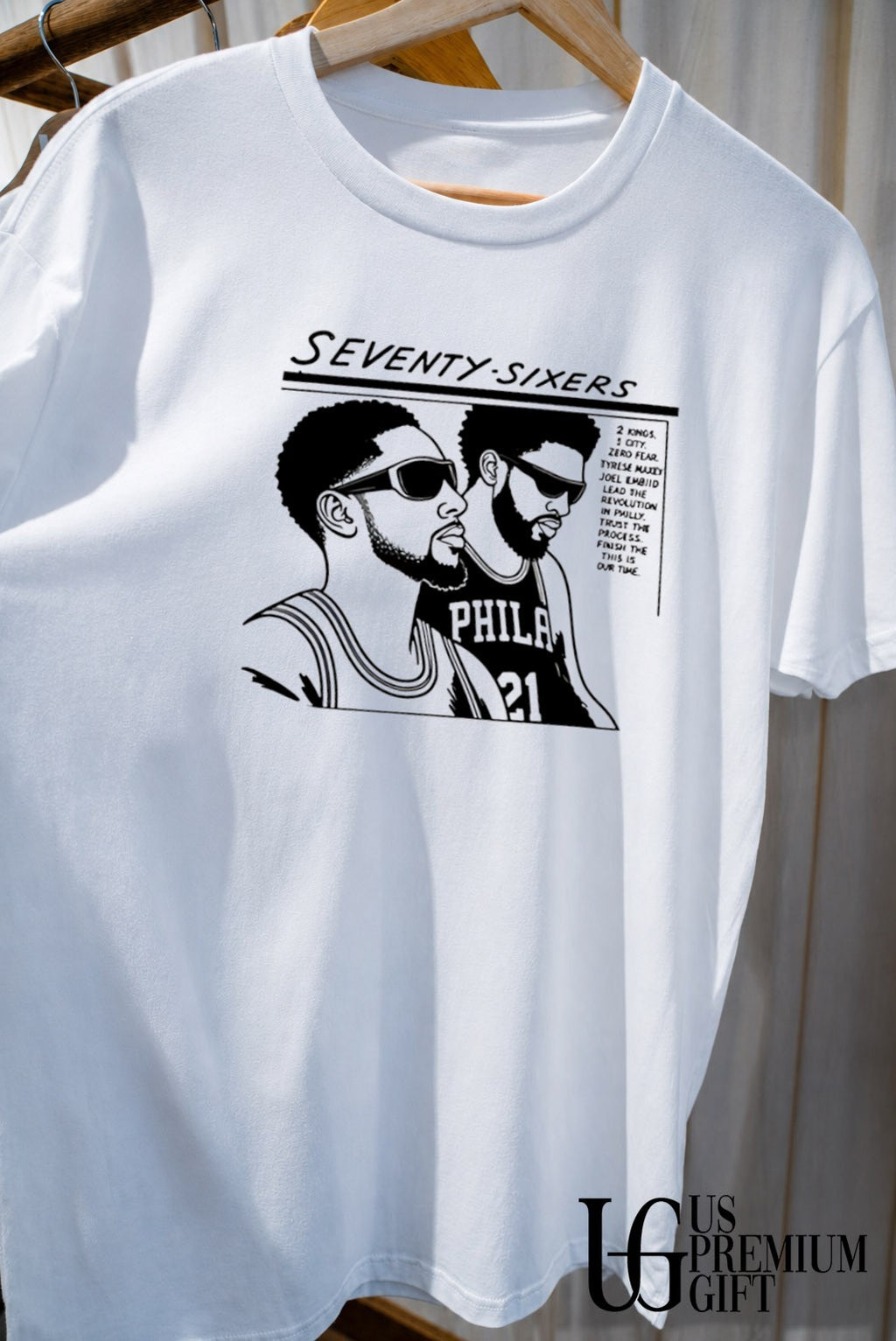 Embiid Maxey Seven Sixers shirt