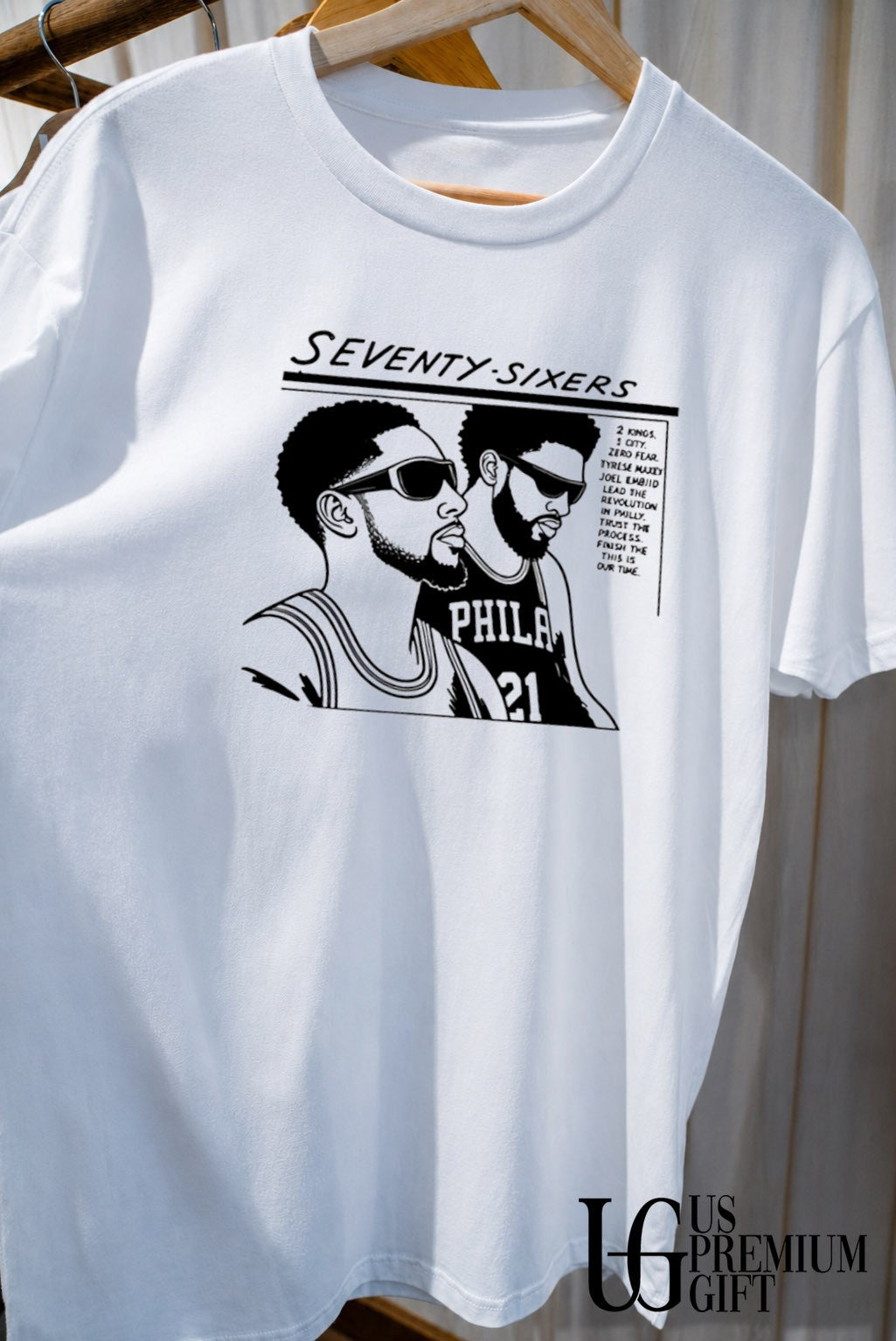 Embiid Maxey Seven Sixers shirt