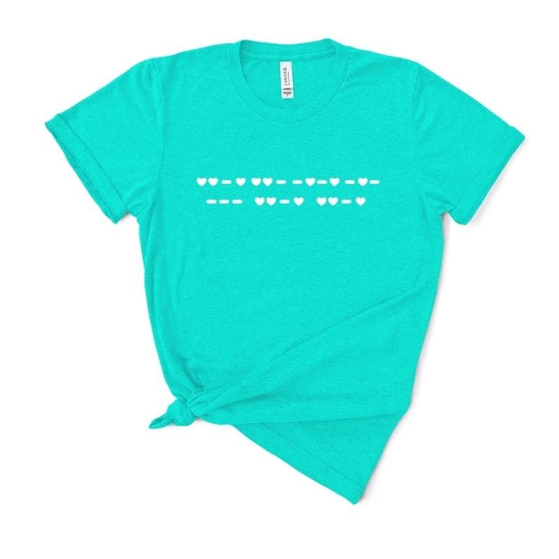 F*ck Off Morse Code TShirt For Women (Hearts) Hoodie, Sweatshirt | UrbanDripWear.com