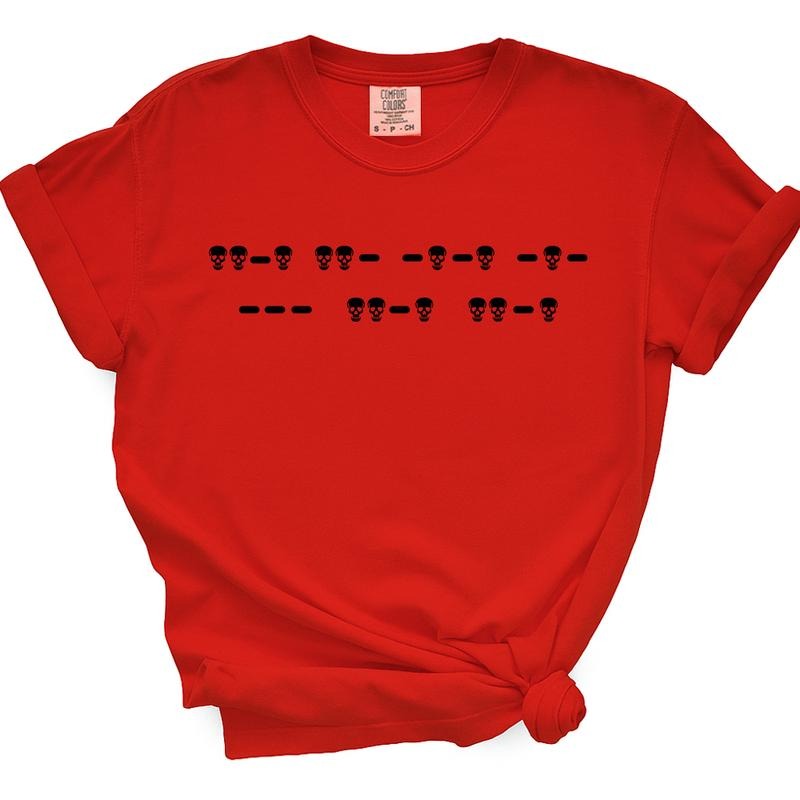 F*ck Off Morse Code TShirt For Women (Skulls) Hoodie, Sweatshirt | UrbanDripWear.com