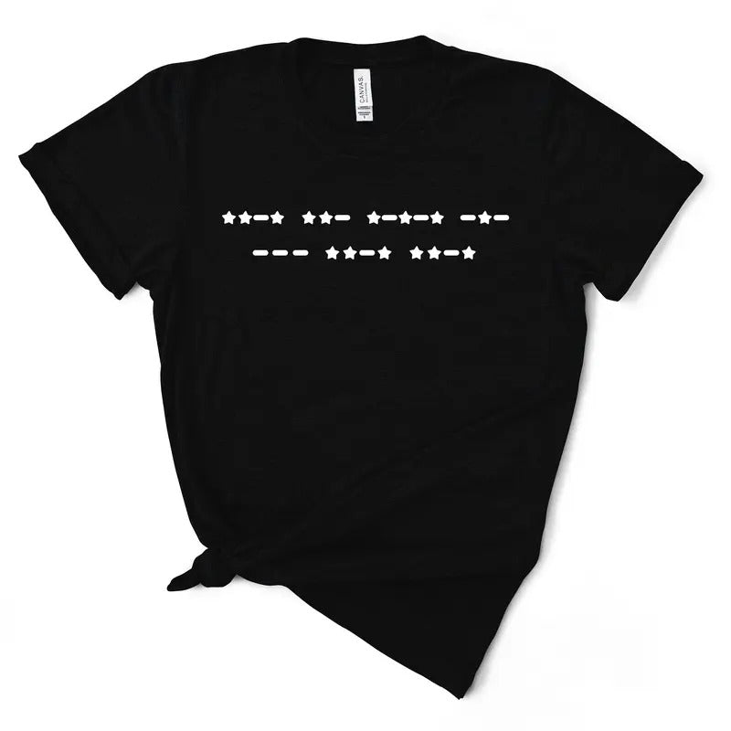 F*ck Off Morse Code TShirt (Stars) - Funny TShirt For Women Hoodie, Sweatshirt | UrbanDripWear.com