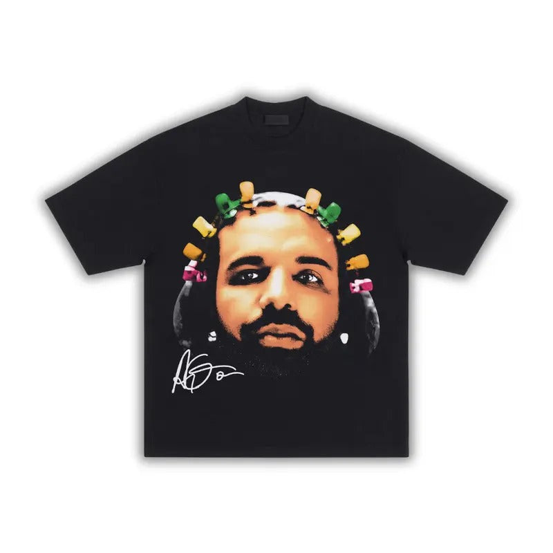 F.A.T.D. Drake Big Face Cotton T-Shirt for Men - Menswear Hoodie, Sweatshirt | UrbanDripWear.com