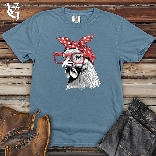 Chicken Wearing Glasses Heavy Cotton Comfort Colors Tee