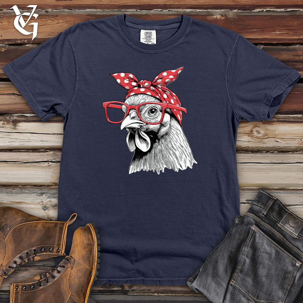 Chicken Wearing Glasses Heavy Cotton Comfort Colors Tee