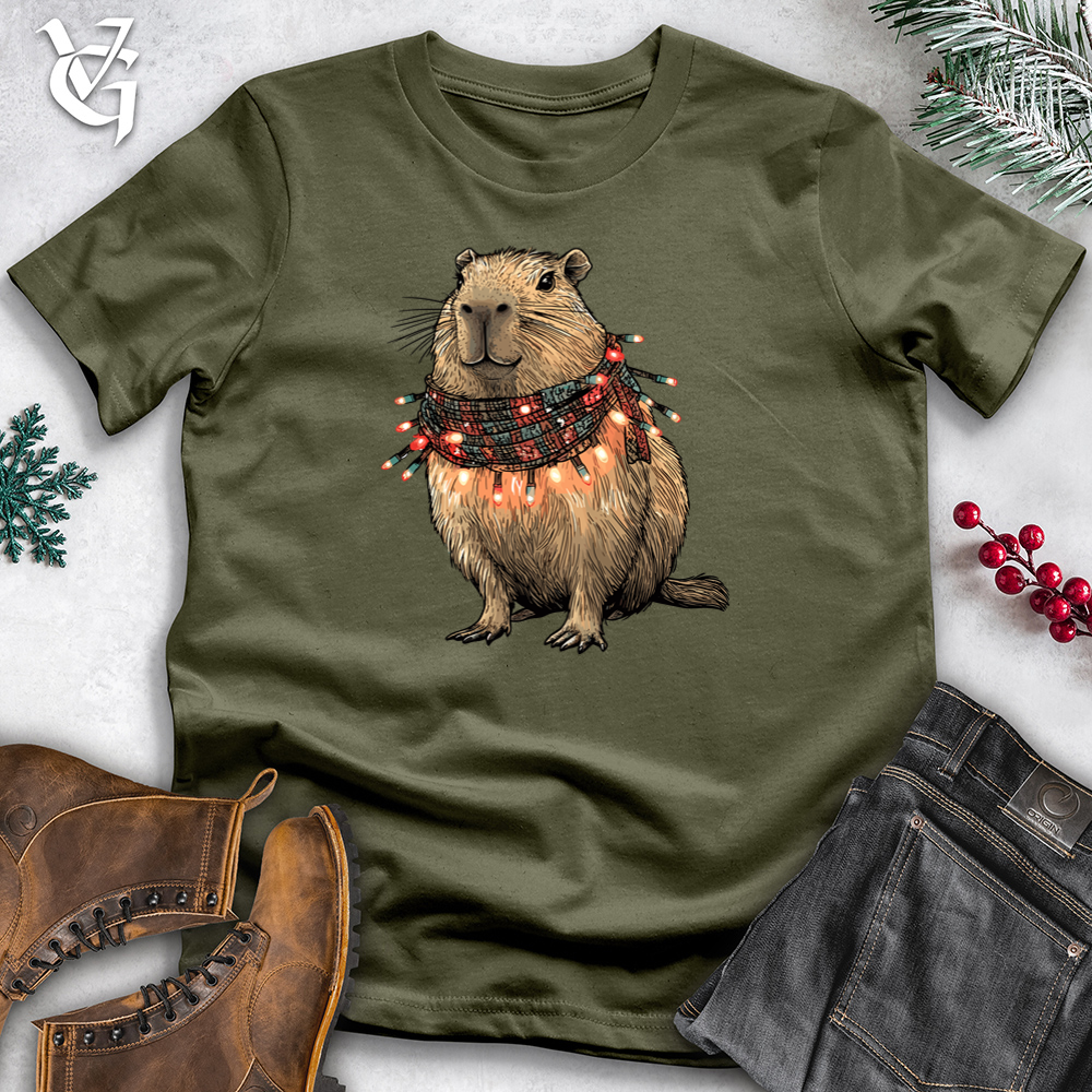Capybara Lights Cotton Tee