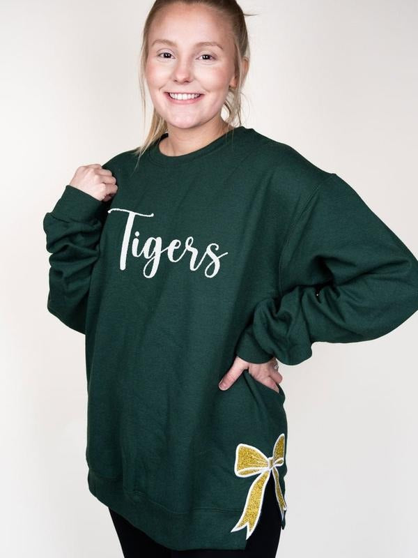 FOREST  Embroidered Side Bows Unisex NuBlend Crew Sweatshirt T-Shirts, Hoodie | UrbanDripWear.com