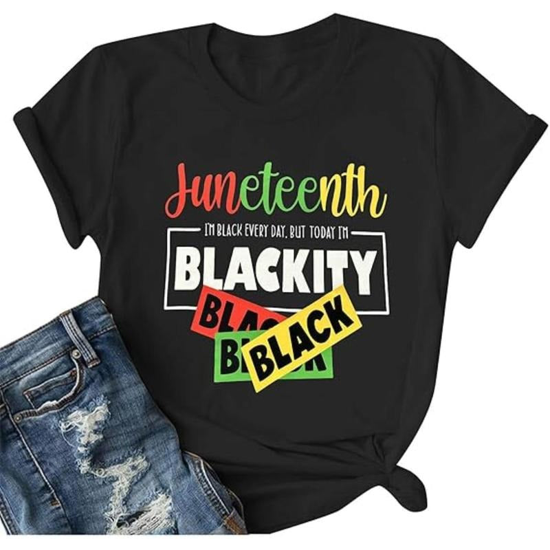 FYAPHION Juneteenth Shirts Women Black History Shirt African American Freedom Day June 19th 1865 T-Shirt Hoodie, Sweatshirt