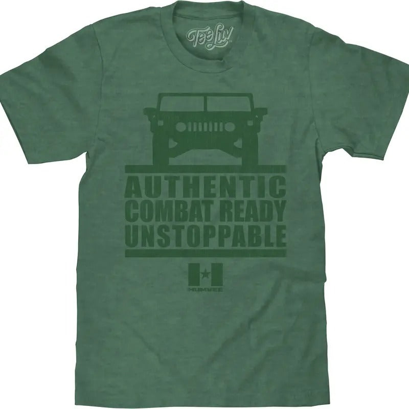 Faded Humvee T-Shirt - Forest Green Heather Hoodie, Sweatshirt | UrbanDripWear.com