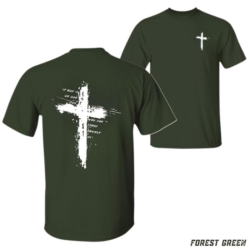 Faith Cross T-shirt Christian Inspirational Tee Classic Fit Soft And Comfortable Tiktok Shop Store Men's T Shirts Perfect...