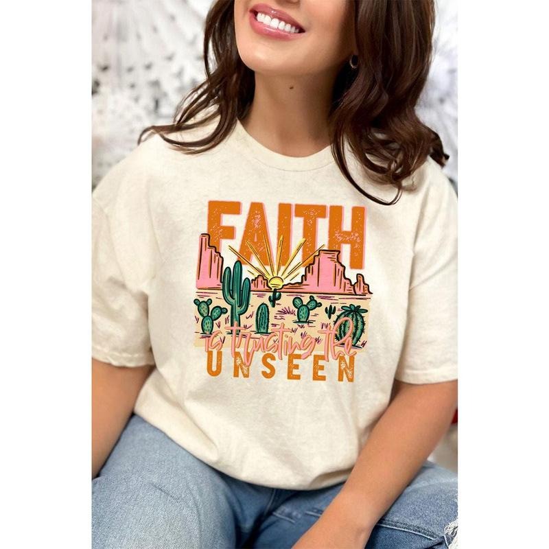 Faith Is Trusting The Unseen Combed Cotton T-Shirt Hoodie, Sweatshirt | UrbanDripWear.com