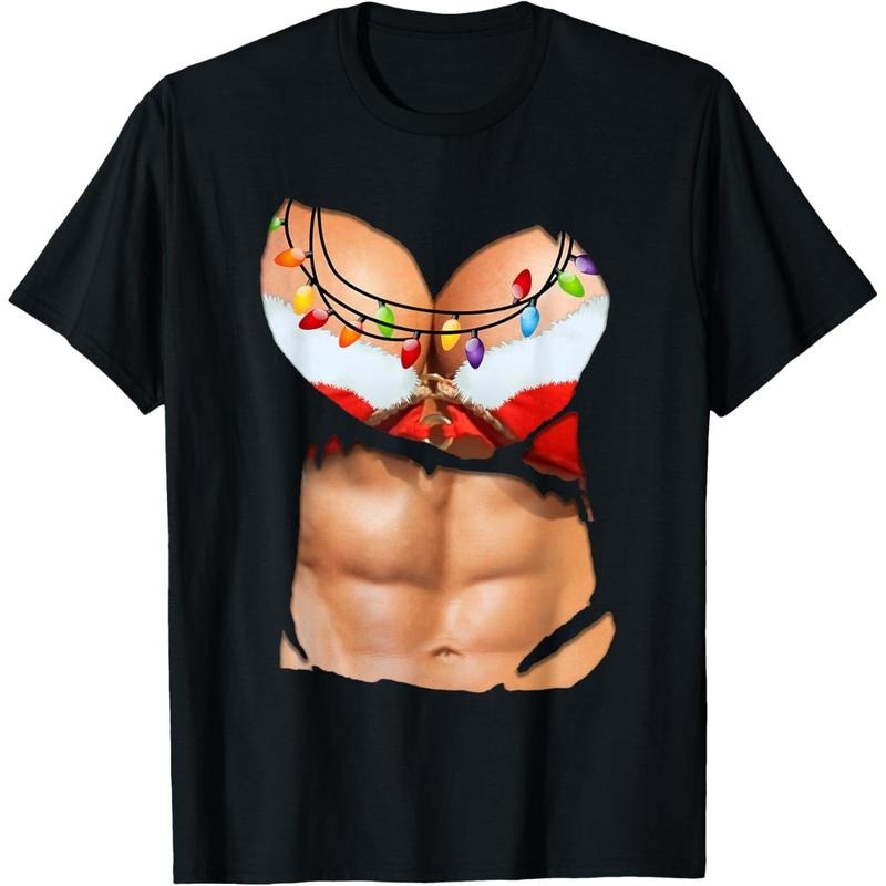 Fake Abs Shirt Funny Bikini Body Muscle Six Pack 3D T-Shirt T-Shirt made in usa Hoodie, Sweatshirt | UrbanDripWear.com