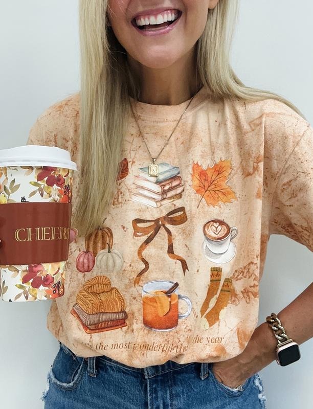 Fall 'Most Wonderful Time of the Year' Tie Dye Autumn Vibes T-Shirt Hoodie, Sweatshirt | UrbanDripWear.com