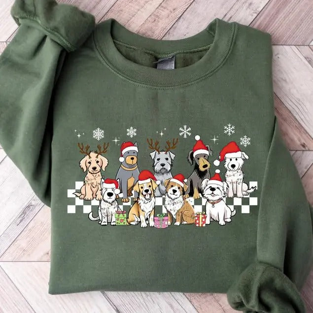 Fall Dogs Sweatshirt, Dog Breed Sweatshirt, Cute Dog Sweatshirt, Autumn Dog Gift Sweatshirt, Dog Lovers Sweatshirt, Dog...