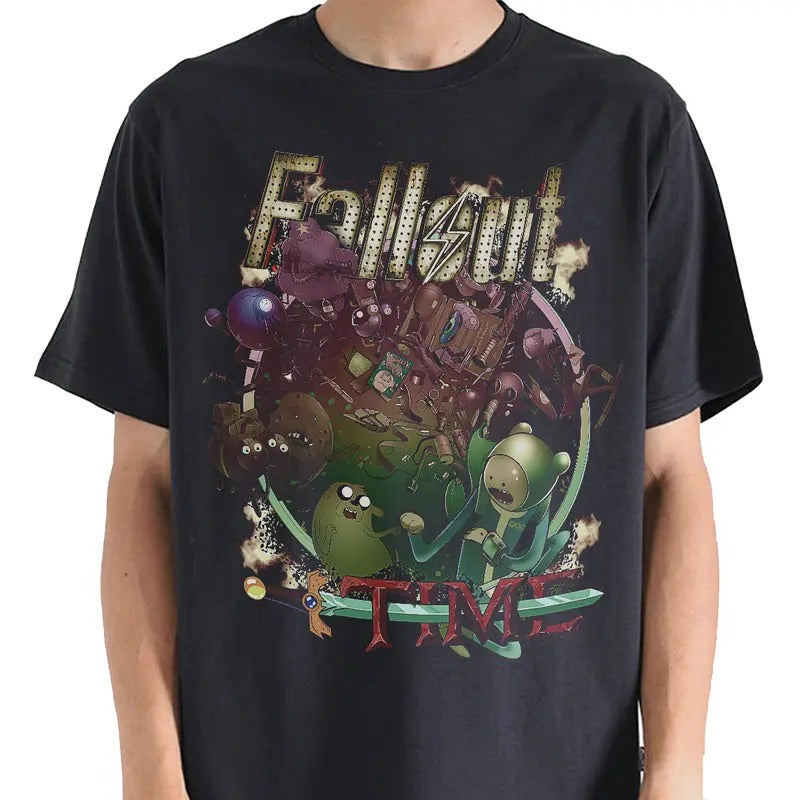 Fallout Adventure time 2 t-shirt, Fallout movies shirt, cartoon sweatshirt hoodie, Fallout Series | UrbanDripWear.com