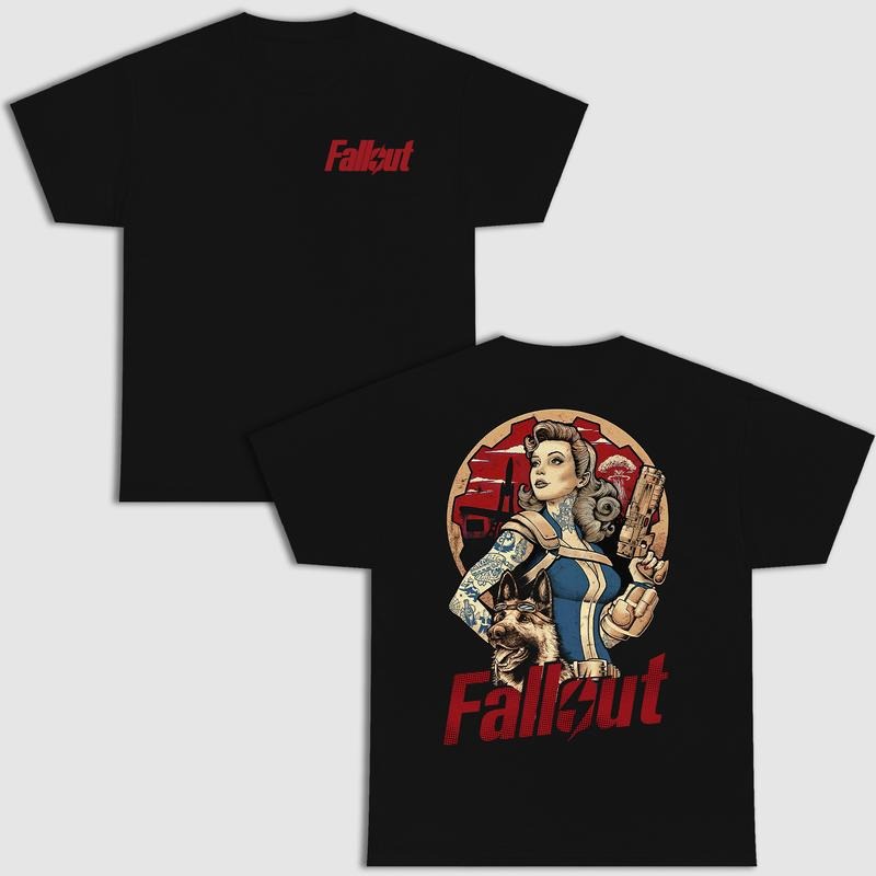 Fallout Nuka Cola 2 Sides Tee, Retro Gaming Appeal, Gaming Streetwear, Perfect Gift for Fans, Unisex Heavy Comfort Color...
