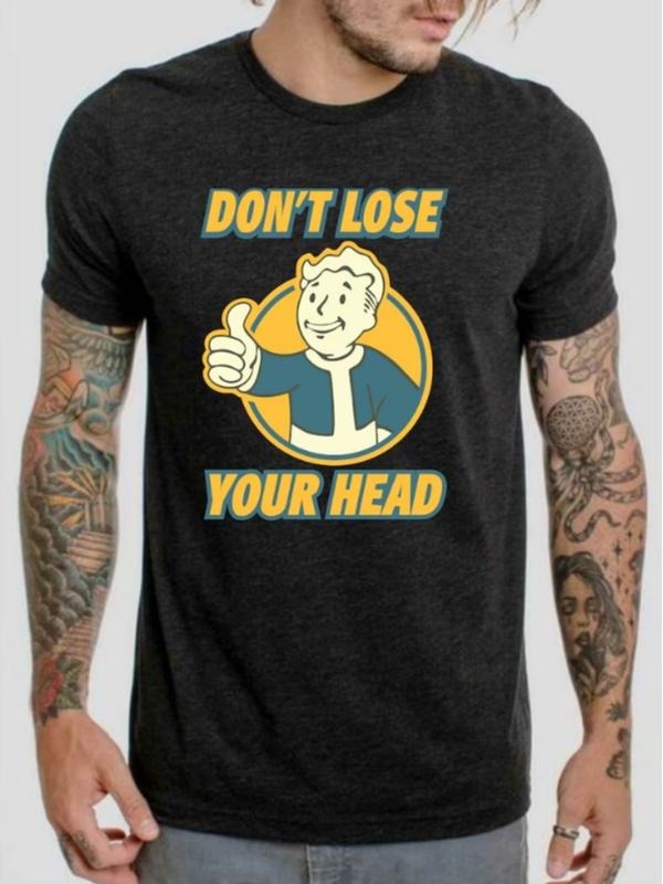 Fallout Pip Boy, Vault Boy, Tee Shirt, Fallout Boy, Don't Lose Your Head Retro Gamer Shirt Hoodie, Sweatshirt