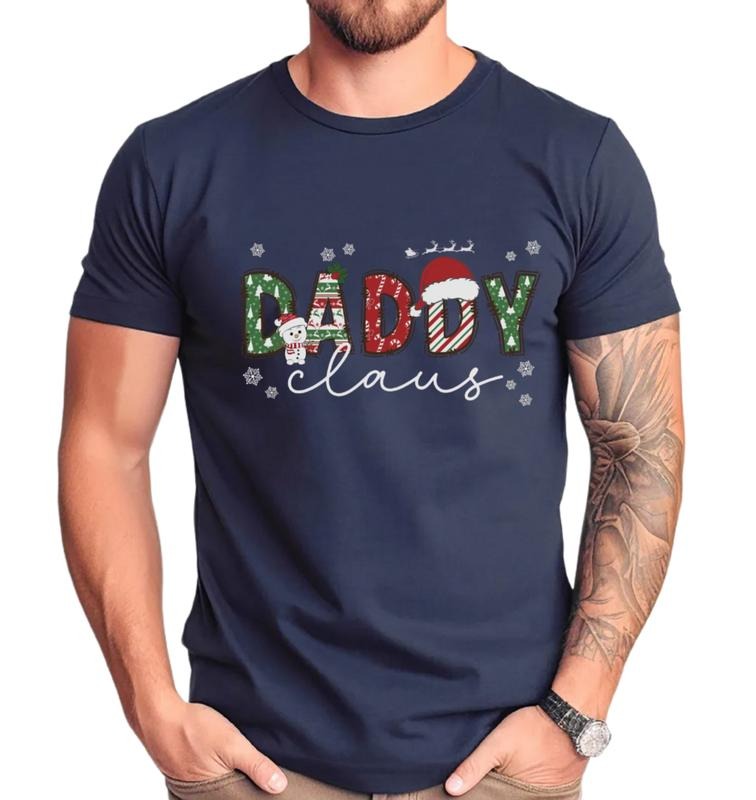 Family Christmas Shirt, Holiday Dad Tee, Unisex Short Sleeve Tee, Casual Clothing Hoodie, Sweatshirt | UrbanDripWear.com