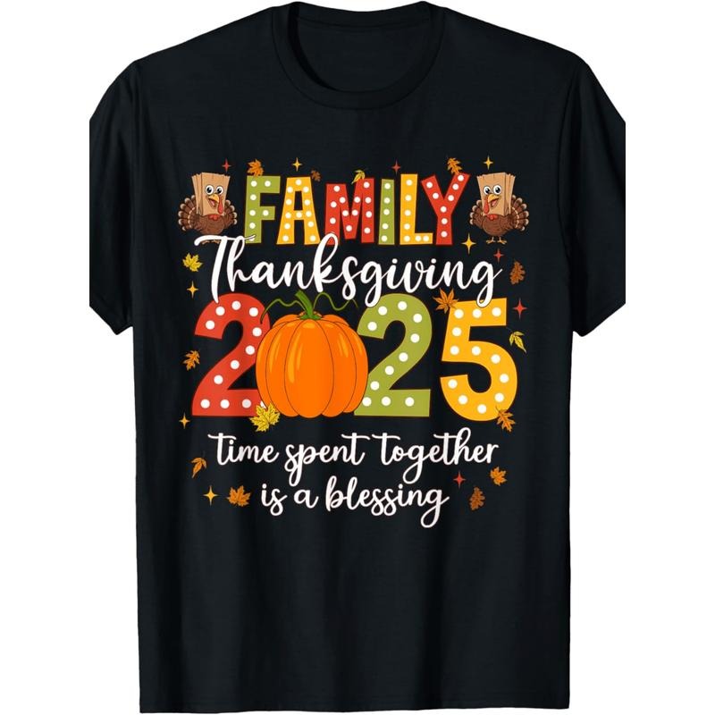 Family Thanksgiving 2025 Thanksgiving Crew Turkey Matching T-Shirt Suitable for men and women Hoodie, Sweatshirt