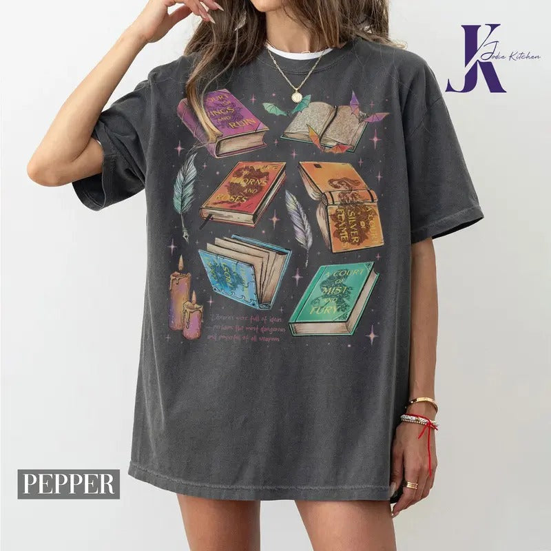 Fan Of ACOTAR Series Comfort Colors Shirt, The Bat Boys Shirt, Velaris Book Lover T Shirt, SJM Inspired Tee, Gift For...