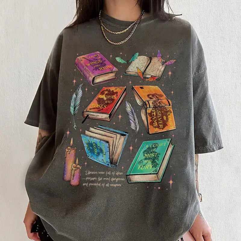 Fan Of ACOTAR Series Comfort Colors Shirt, The Bat Boys Shirt, Velaris Book Lover T Shirt, SJM Inspired Tee, Gift For...