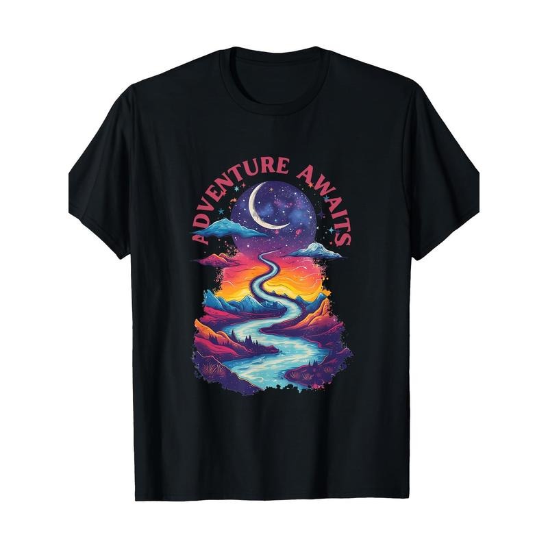 Fantastic Landscape Adventure Waiting Men's T-shirt -100% cotton Made in USA Hoodie, Sweatshirt | UrbanDripWear.com
