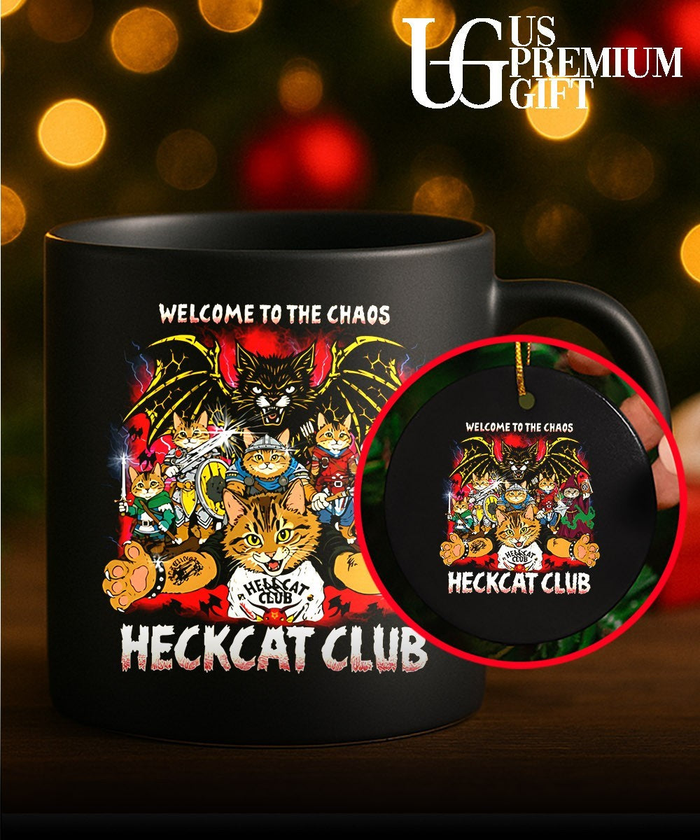 Fantasy Cats Welcome to the Chaos Heckcat Club shirt