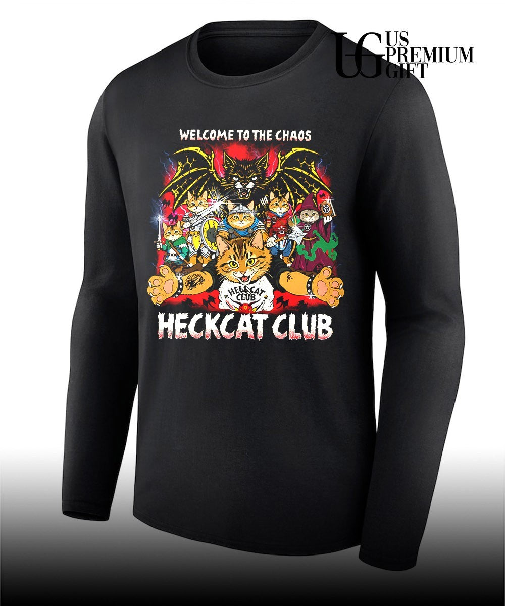Fantasy Cats Welcome to the Chaos Heckcat Club shirt
