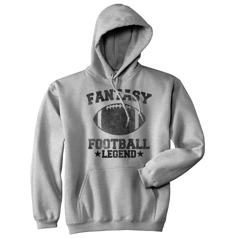 Fantasy Football Legend Hoodie Funny Top Funny Gift for Dad Cool Sweatshirt Funny Hoodies Football Hoodie Novelty...