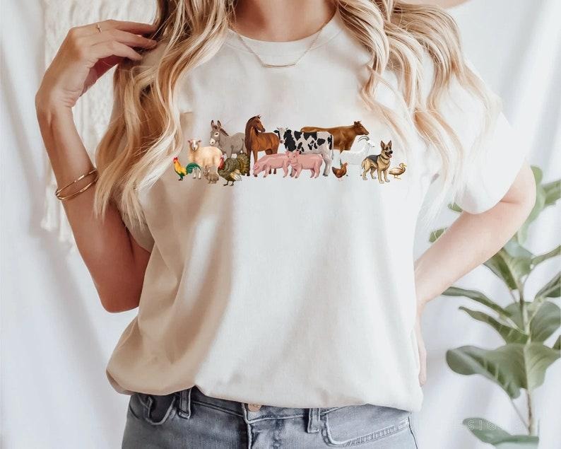 Farm Animal Shirt Lover Hoodie, Sweatshirt | UrbanDripWear.com