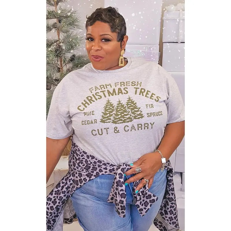 Farm Fresh Christmas Trees Graphic T-Shirt Hoodie, Sweatshirt | UrbanDripWear.com