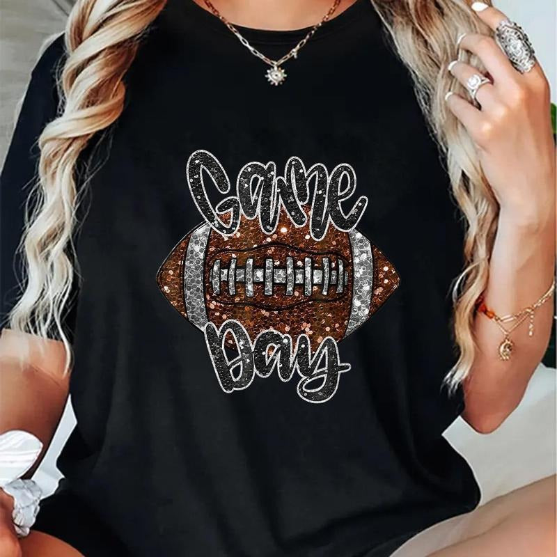 Fashion Tshirt Game Day Football Bling Bling Football Lover Fall Autumn sticker decal T-Shirt Hoodie, Sweatshirt