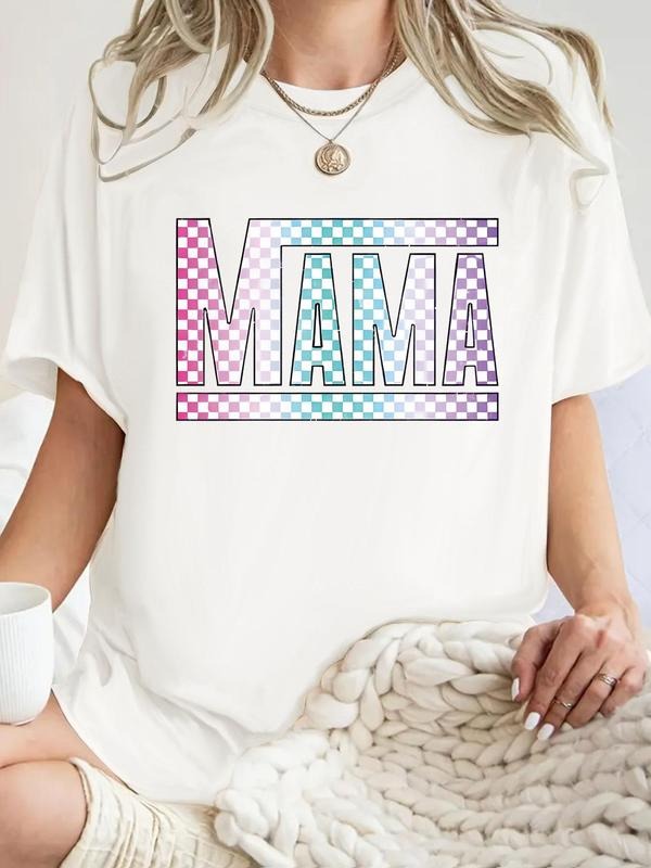 Fashionable Vintage Print Women's Summer Casual Sporty Shirt, Round Neck Short Sleeve T-Shirt S-Xxl, Fitted Moderate...
