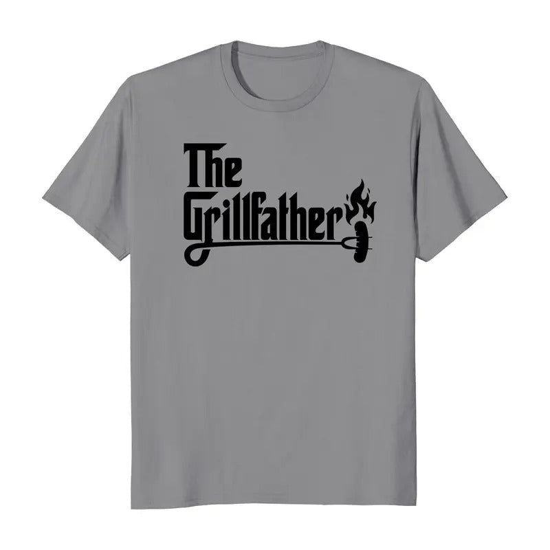 Father's Day The Grillfather Men's T-Shirt Casual Crewneck Hoodie, Sweatshirt | UrbanDripWear.com