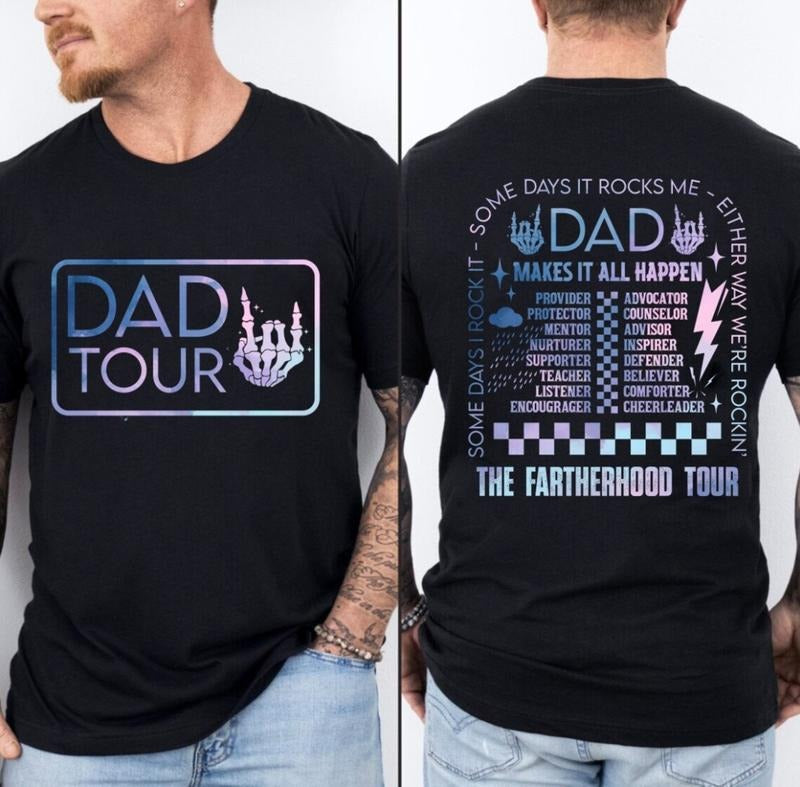Fatherhood Tour shirt, Father's Day shirt, Dad shirt, Best Dad Ever shirt, Dad Life Hoodie, Sweatshirt | UrbanDripWear.com