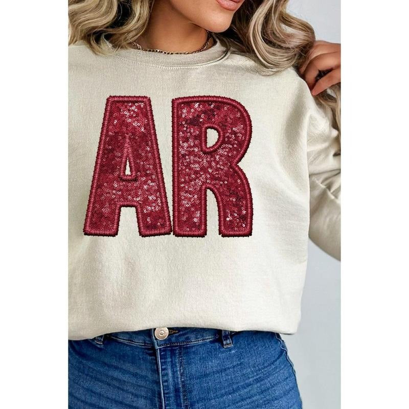 Faux Sequin AR Transfer Unisex NuBlend Crew Sweatshirt T-Shirts, Hoodie | UrbanDripWear.com