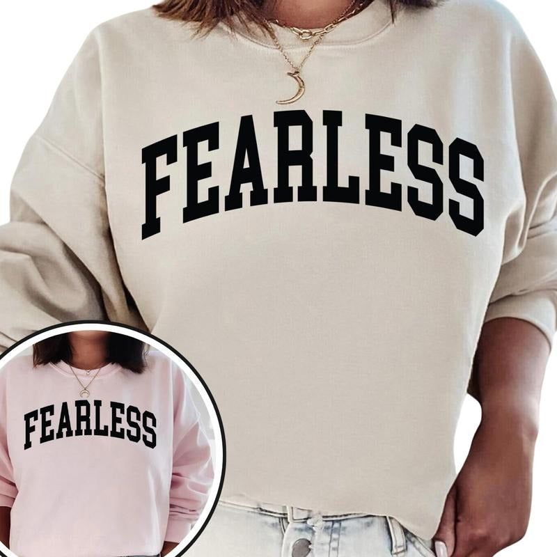 Fearless sweatshirt, gifts for her, cozy sweater T-Shirts, Hoodie | UrbanDripWear.com