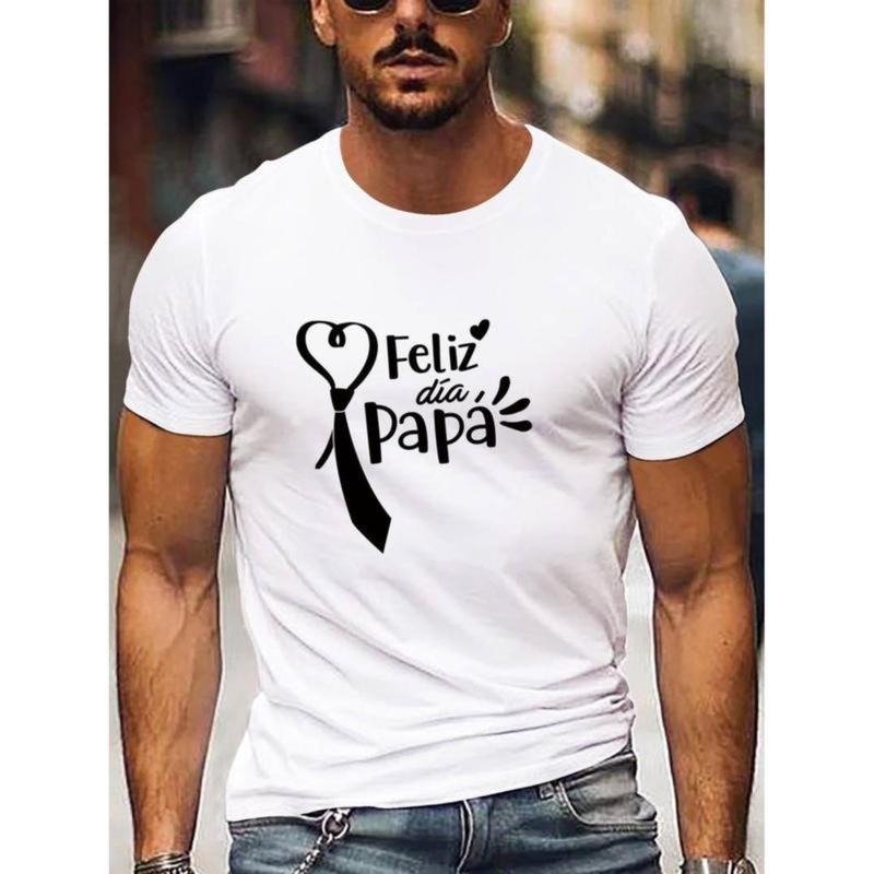 Feliz de Papa" Men's White Athletic T-Shirt