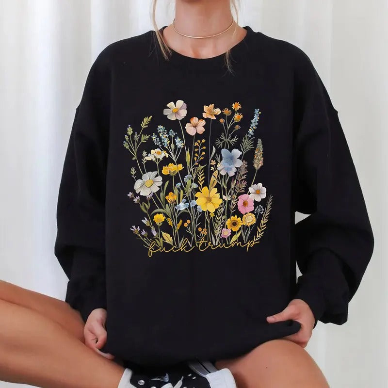 Feminist Shirt Sweatshirt, Feminism Shirt, Women Right Tee, Don't Look At Me Shirt, I Vote For Her Sweater, Trendy Shirt...
