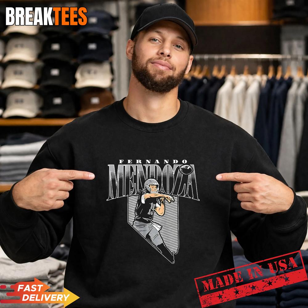 Fernando Mendoza Las Vegas Raiders 2026 NFL Draft State Star T-Shirt