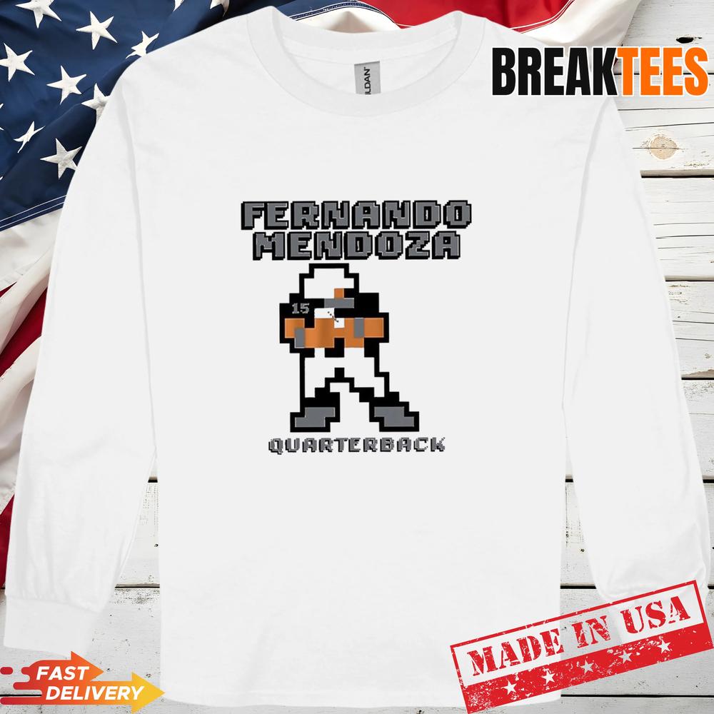 Fernando Mendoza Las Vegas Raiders 2026 NFL Running Back 8 Bit T-Shirt