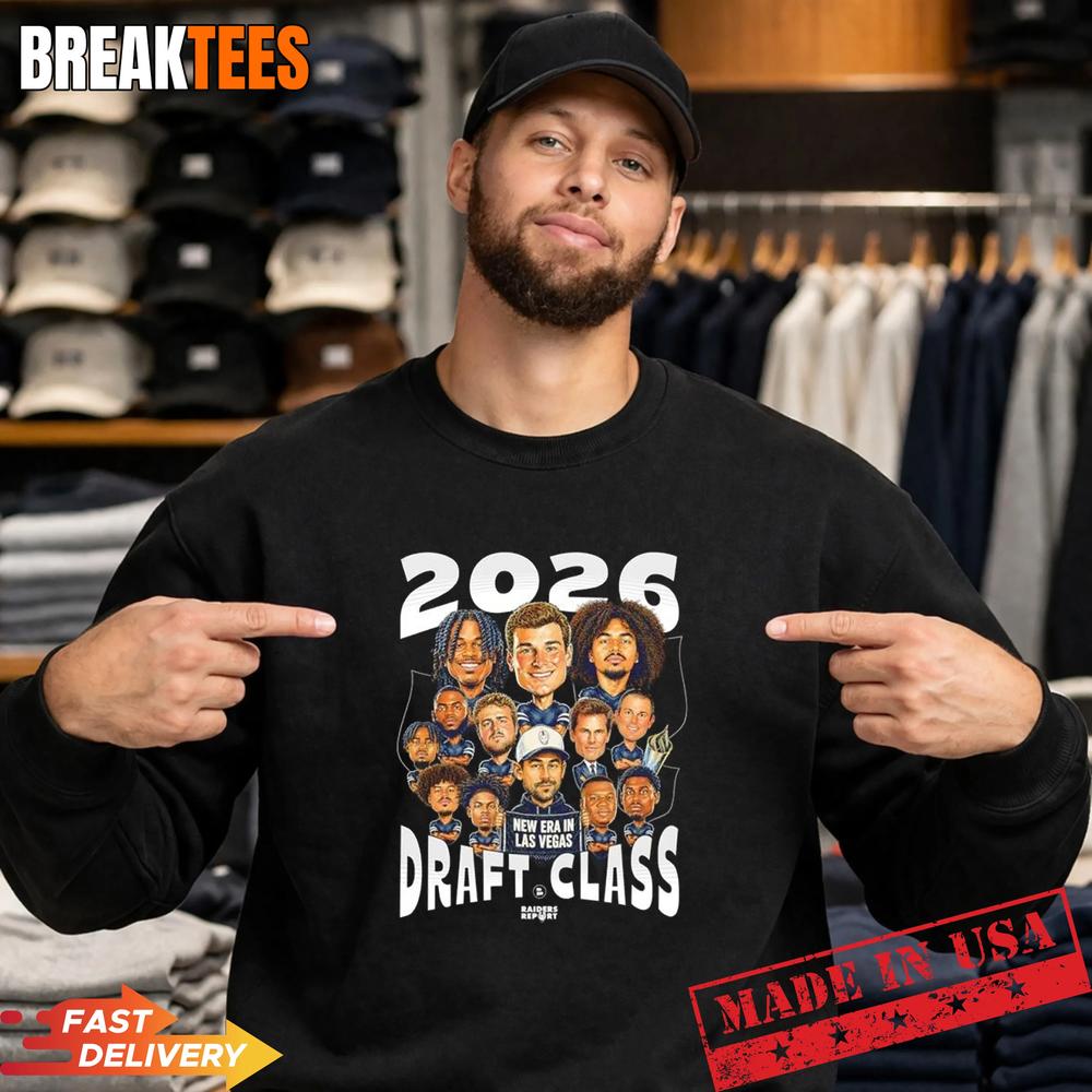 Fernando Mendoza Las Vegas Raiders NFL Draft class 2026 New Era T-Shirt